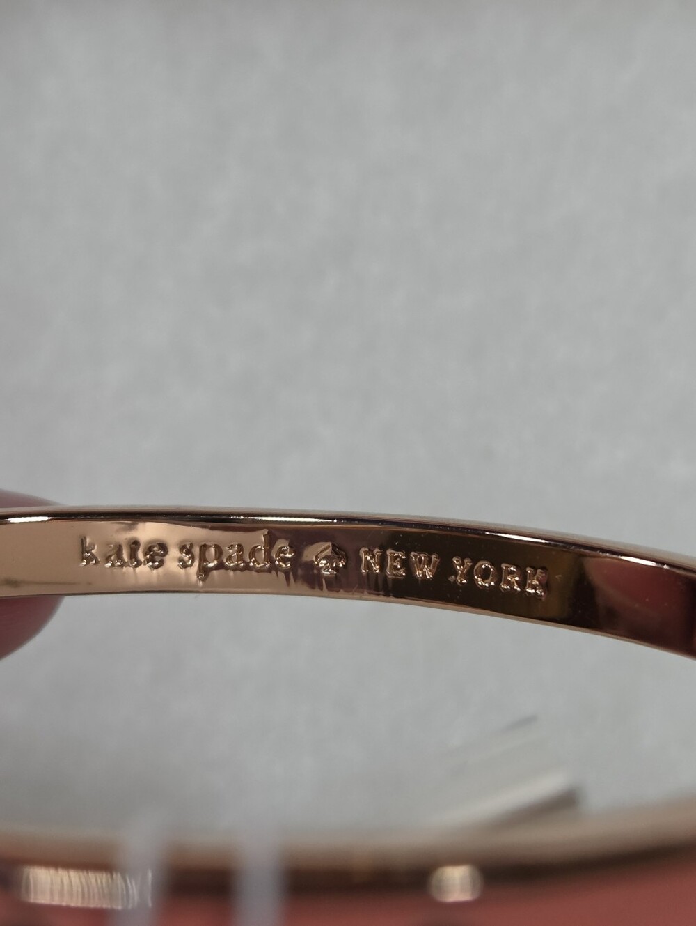 Kate Spade Melon Spot The Spade Enamel Hinged Bangle - Picture 6 of 9